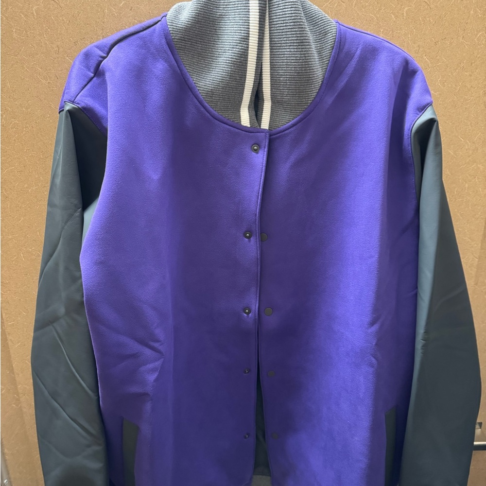 Nike Men’s Varsity Jacket in Purple and Black